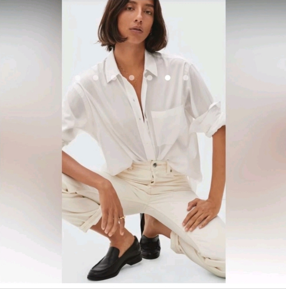 J Crew Slouchy Boyfriend Jean In ECRU or Natural Relaxed Fit Sz 28 BD367 NWT